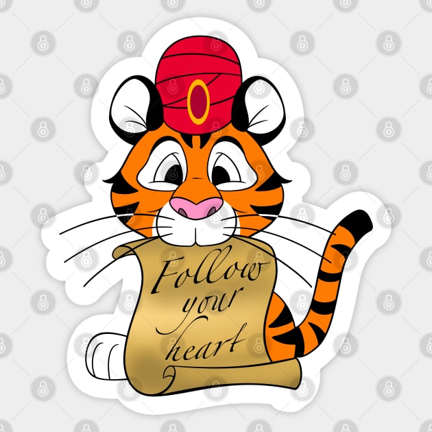 Follow Your Heart Sticker by zipadeelady